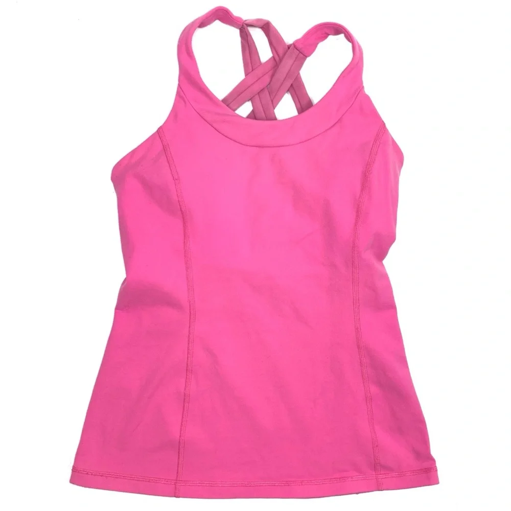 Lululemon Pink Paradise Enhearten Strappy Tank Top